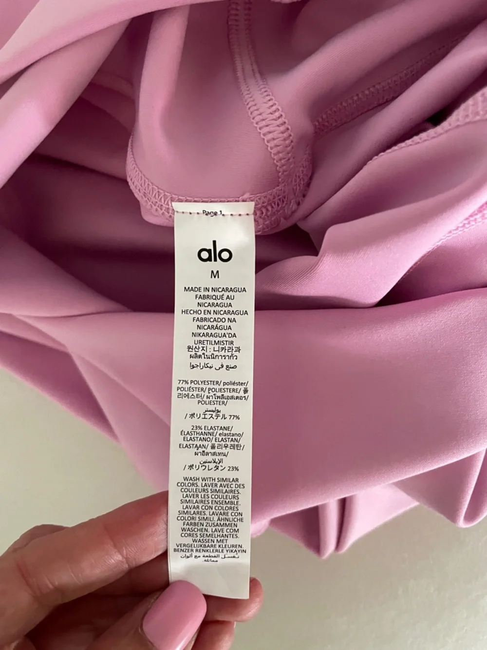 Alo Yoga NWT High Waist Airlift Leggings Candy Heart Pink Size M